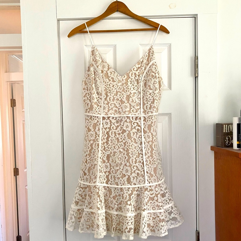 NWT Lush White lace dress